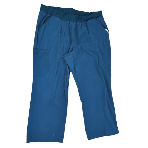 EUC Cherokee Blue Scrubs 2XL Petite Womens - Picture 3 of 7